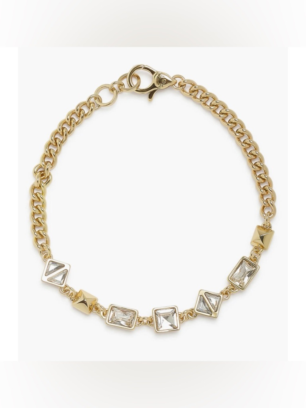 All Saints Geometric Crystal Bracelet